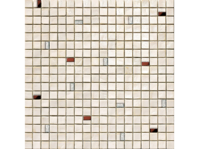 На изображении товар Sicis Стеклянная мозаика Coriandoli Cor 407 chips size 15х15 mm sheet size 295x295 mm от официального представителя в Москве
