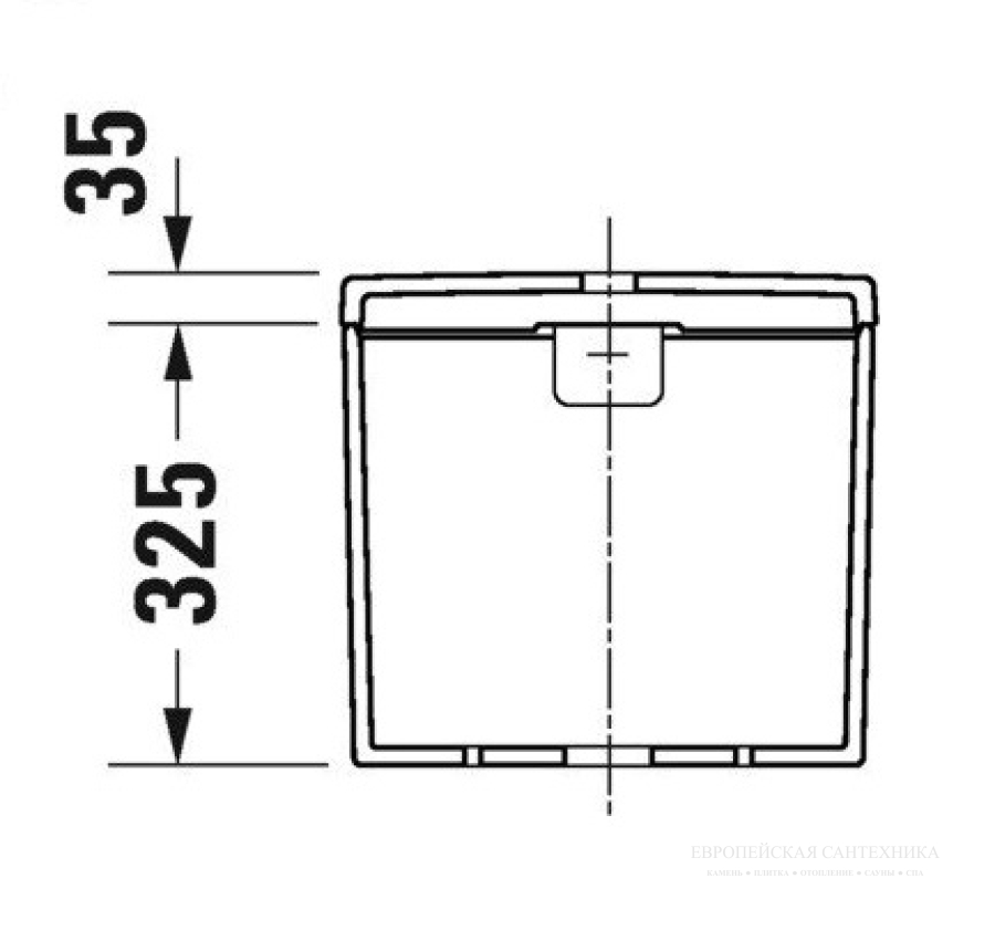 Бачок для унитаза Duravit D-Neo, 395 x 180 мм, подключение снизу слева, цвет белый с WonderGliss - изображение 5