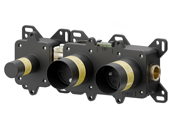 На изображении товар Скрытая часть смесителя для душа Newform, на 2 потребителя от официального представителя в Москве