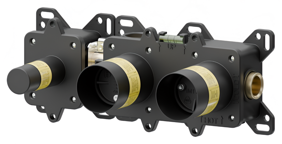 Скрытая часть смесителя для душа Newform, на 2 потребителя