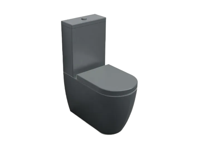 На изображении товар Бачок Cielo Smile 380х140х920 мм для Mini унитаза напольного моноблочного, цвет Basalto от официального представителя в Москве