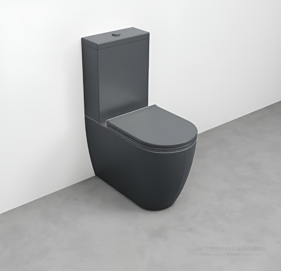 Бачок Cielo Smile 380х140х920 мм для Mini унитаза напольного моноблочного, цвет Basalto - изображение 1