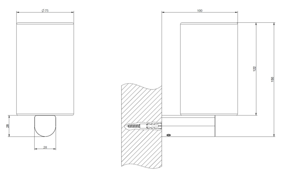 Стакан Gessi Rilievo, настенный, белый композитный материал, объём 300 мл, цвет Copper Brushed PVD - изображение 1