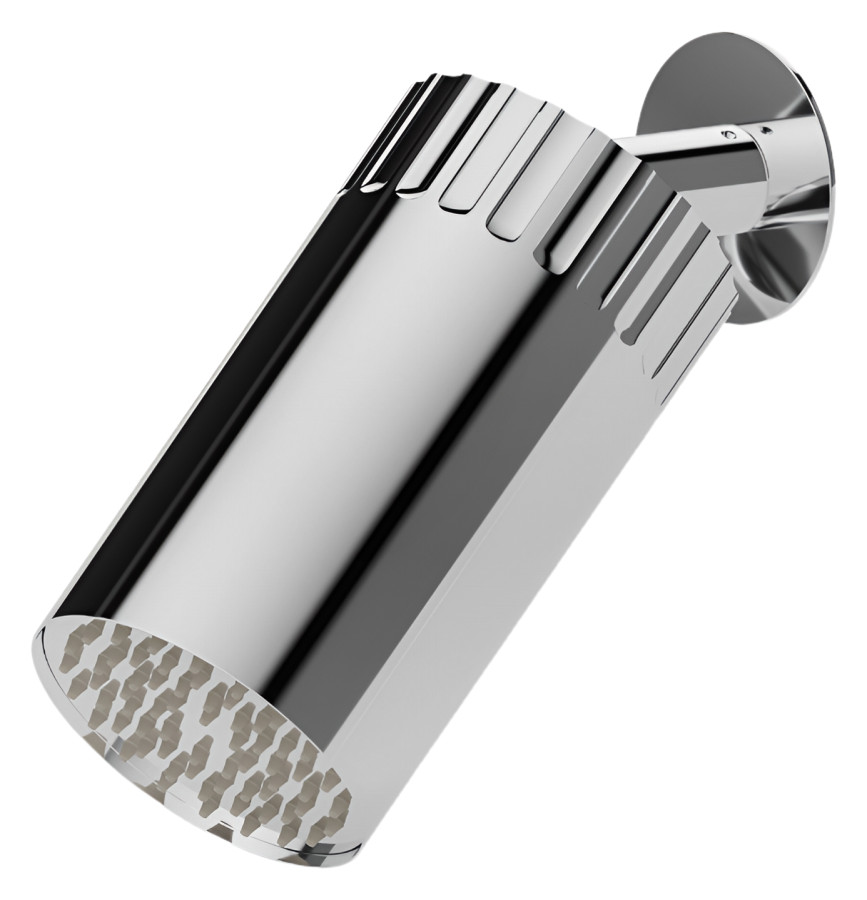 Верхний душ Newform Ionika, настенный, с тропическим душем, цвет PVD Brushed Pale gold