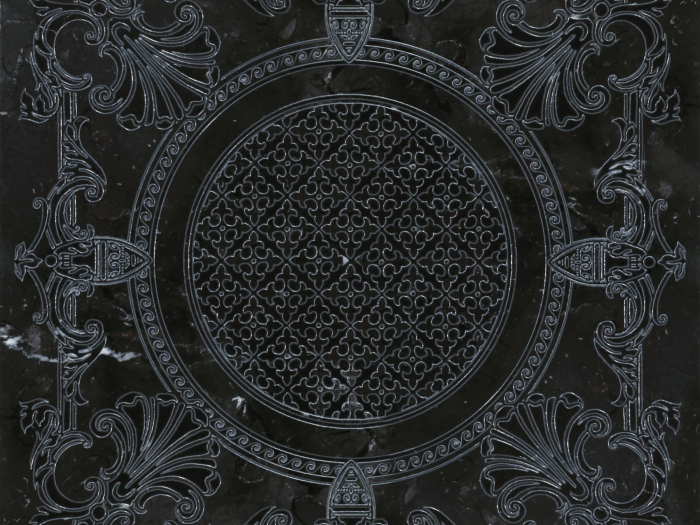 На изображении товар Akros Venezia Камень Luxurious Pegasus DIM Nero marquinia - Grey 40X40X1 от официального представителя в Москве