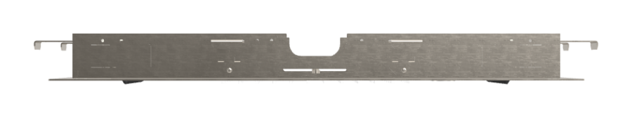 Верхний душ Carlo Frattini Harmonia, потолочный, с защитой от известкового налёта, с LED подсветкой для хромотерапии, пультом, аудио/bluetooth, 700x400 мм, цвет никель брашированный - изображение 1