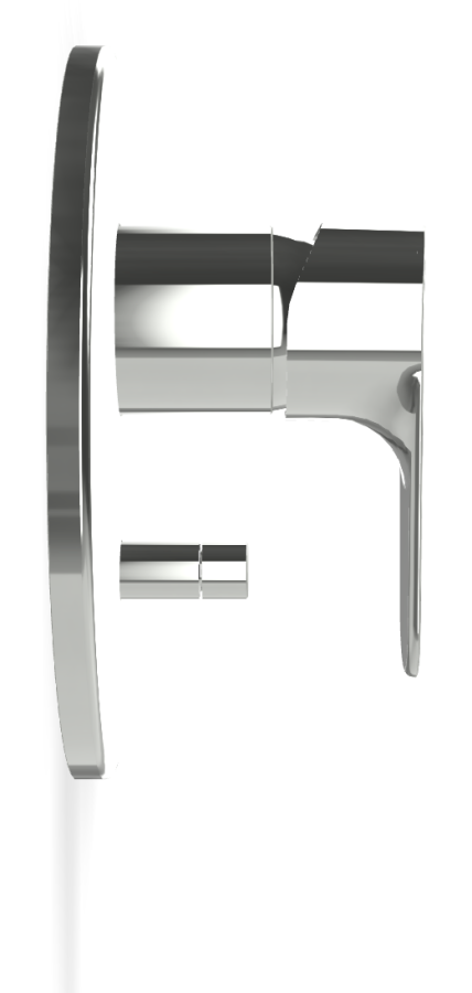 Смеситель Carlo Frattini Serie 22, настенный, с переключателем на 2 потребителя, Ø157 мм, внешняя часть, цвет хром - изображение 2