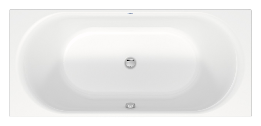 Ванна Duravit D-Neo, встраиваемая, 1800x800 мм, с 2 наклонами для спины, цвет белый