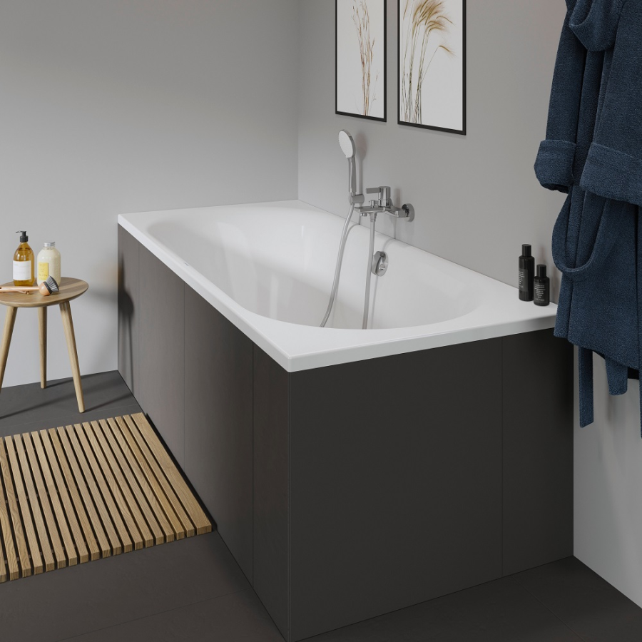 Ванна Duravit D-Neo, встраиваемая, 1800x800 мм, с 2 наклонами для спины, цвет белый - изображение 3