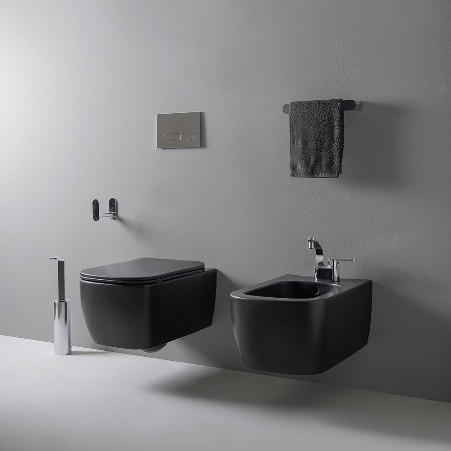 Биде Flaminia Play, подвесное, 520х360 мм, с 1 отверстием для смесителя, цвет Terracotta - изображение 8