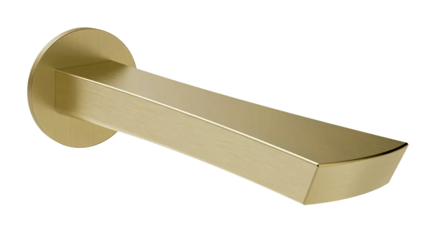 Излив для ванны Gessi Ventaglio, настенный, цвет Brushed Brass PVD