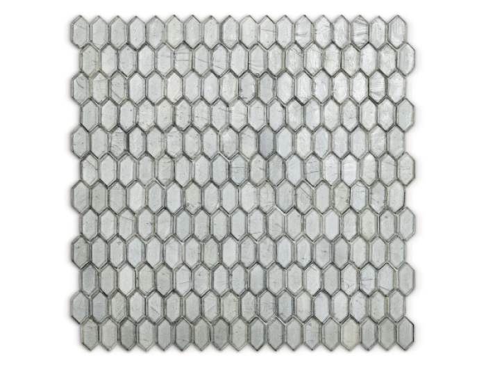 На изображении товар Sicis Стеклянная мозаика Crystal Potassio chips size 31x15 mm sheet size 304x300 mm от официального представителя в Москве