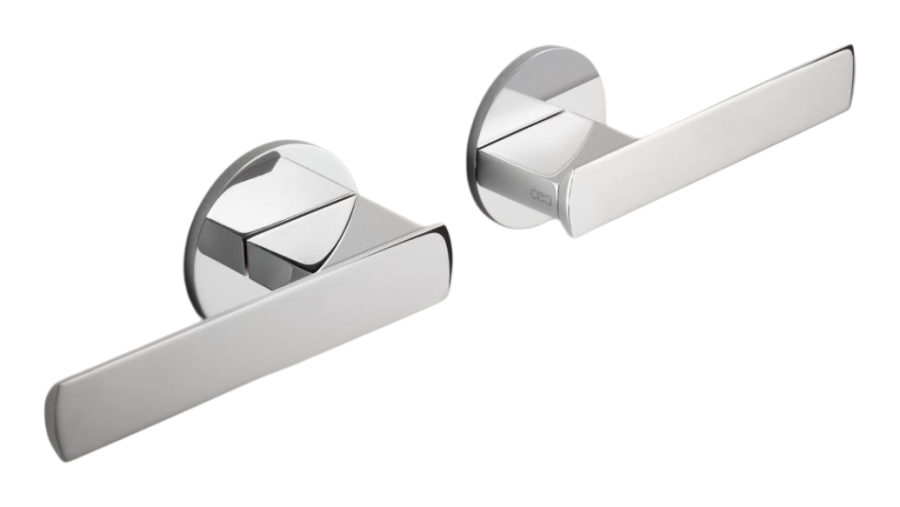 Комплект из 2 настенных запорных вентилей CEA Design Ayla,  встраиваемых, внешняя часть, цвет нержавеющая сталь