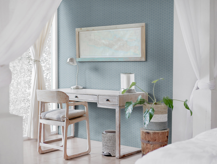 Terratinta Ceramics Мозаика, керамогранит Hexa Matt Azure Mist Mosaic 31.6x31.6 (4.3x3.8) / 4.0 - изображение 1