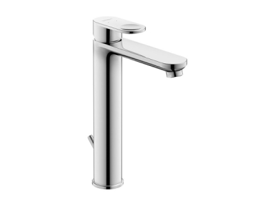 На изображении товар Смеситель для раковины Duravit B.3 однорычажный, h-269.5мм, с донным клапаном, цвет хром от официального представителя в Москве