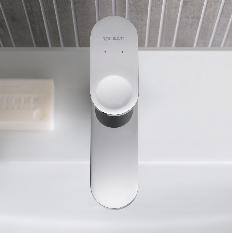 Смеситель для раковины Duravit B.3 однорычажный, h-269.5мм, с донным клапаном, цвет хром - изображение 1