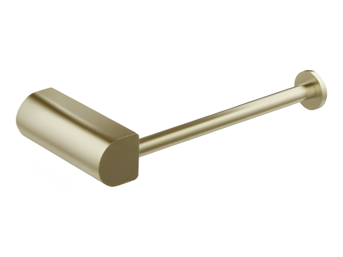 На изображении товар Бумагодержатель Gessi Rilievo, настенный, цвет Brushed Brass PVD от официального представителя в Москве