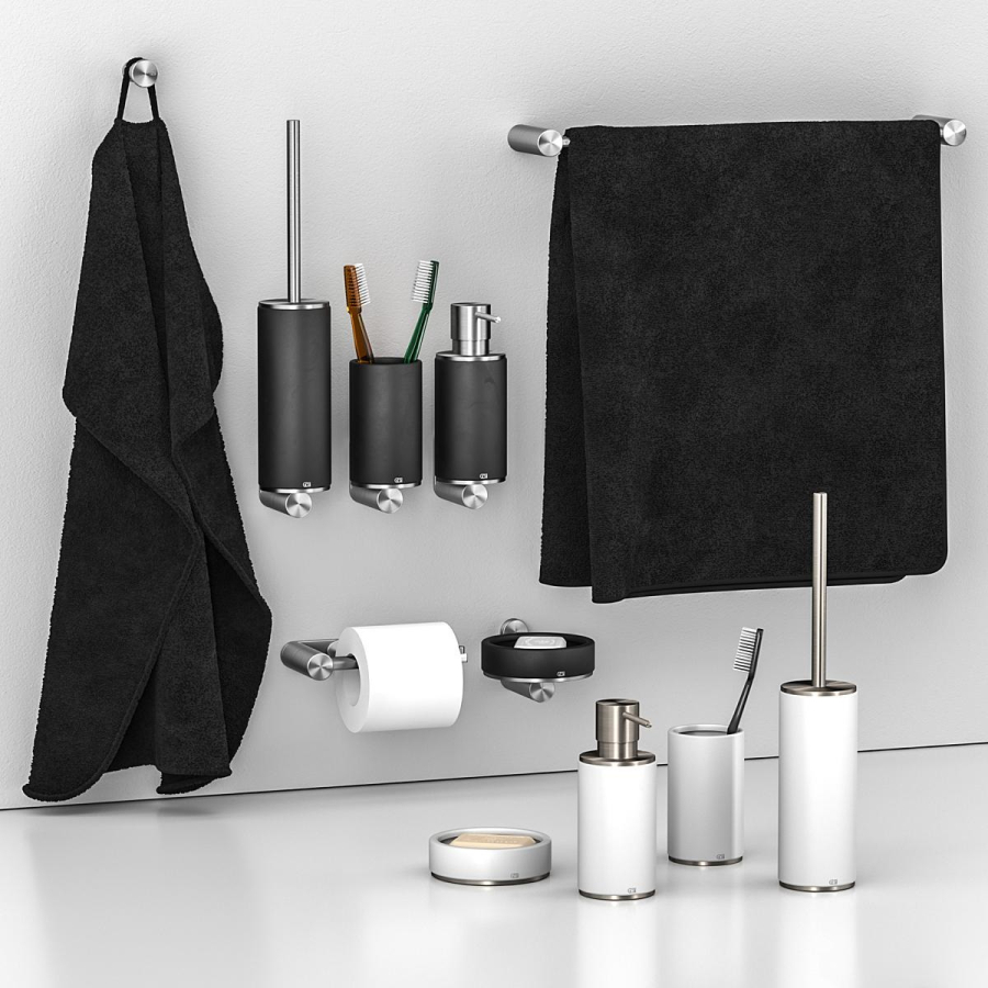 Полотенцедержатель Gessi316, 300 мм, настенный, цвет Matte Black - изображение 3