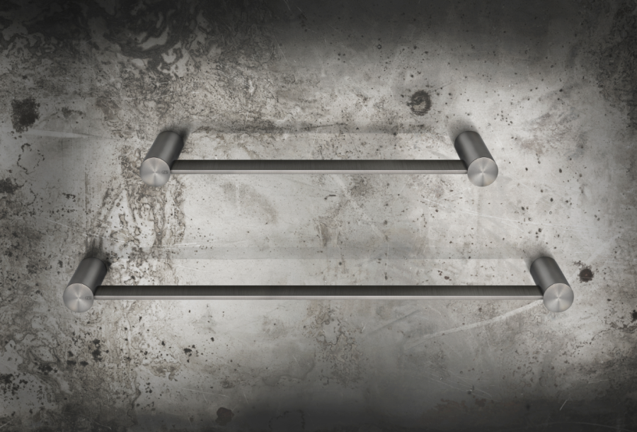 Полотенцедержатель Gessi316, 300 мм, настенный, цвет Matte Black - изображение 1