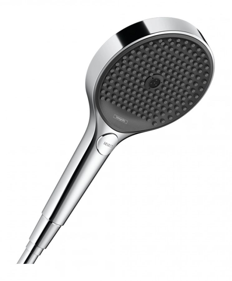 Душевой гарнитур Hansgrohe Rainfinity 130 3jet, штанга Н. 915 мм, с ручной лейкой и шлангом, цвет хром - изображение 1