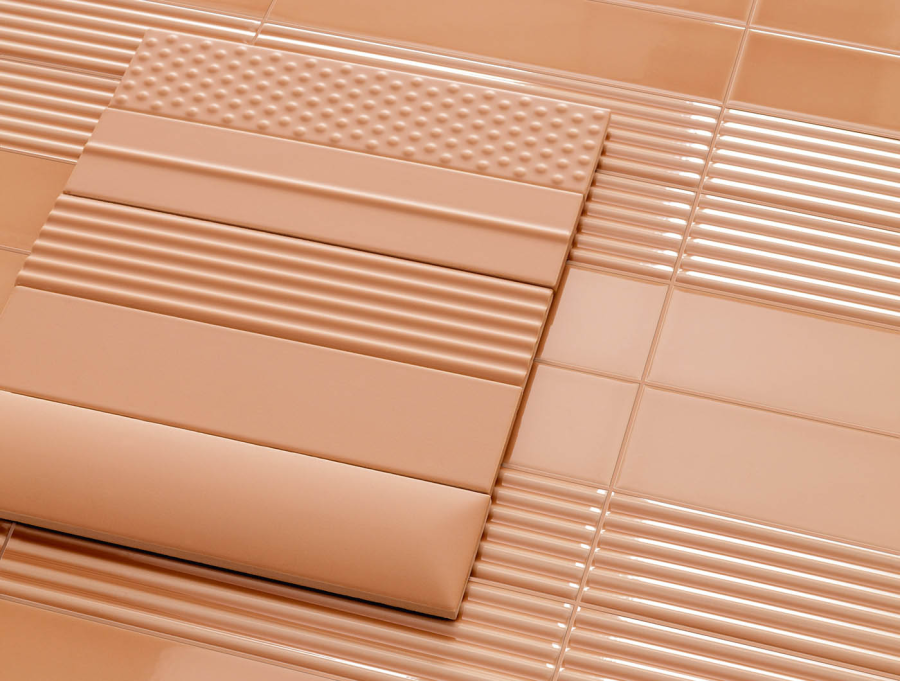 Sartoria Керамическая плитка Vibes Punch Mattone Glossy 6.2x25 - изображение 1