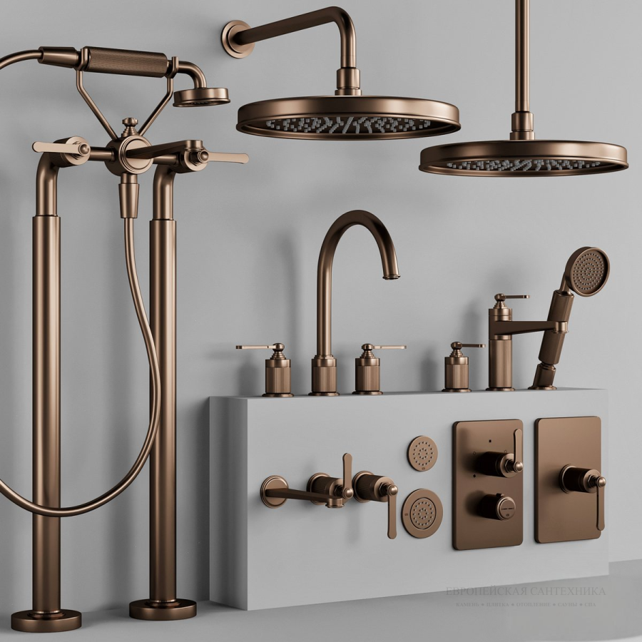 Cмеситель для раковины Gessi Venti20, с зонтичным изливом, донный клапан, цвет Copper Brushed PVD - изображение 3