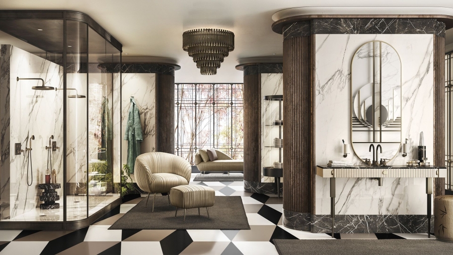 Cмеситель для раковины Gessi Venti20, с зонтичным изливом, донный клапан, цвет Copper Brushed PVD - изображение 2