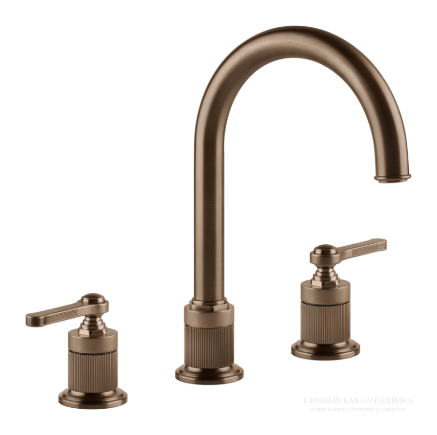 Cмеситель для раковины Gessi Venti20, с зонтичным изливом, донный клапан, цвет Copper Brushed PVD