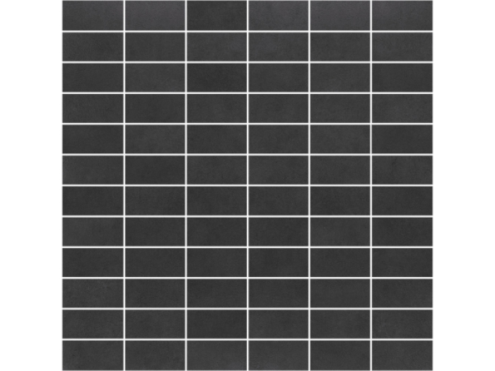 На изображении товар Terratinta Ceramics Мозаика, керамогранит Betontech Matt Anthracite Mosaic 30x30 (2.5x5) / 10.5 от официального представителя в Москве