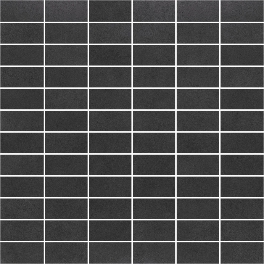 Terratinta Ceramics Мозаика, керамогранит Betontech Matt Anthracite Mosaic 30x30 (2.5x5) / 10.5