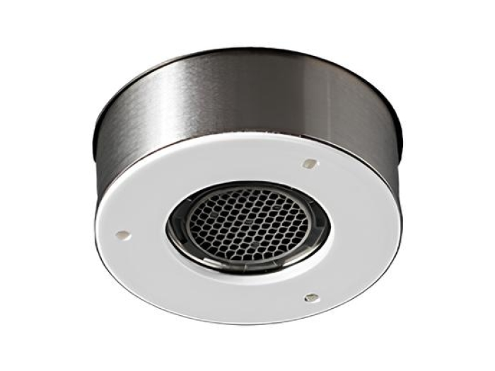 На изображении товар Душ верхний CeaDesign, встраиваемый, Delrin®, 1 режим, Led подсветка, H. 14 мм, в к-те: водонепр-я панель управления IP65 для светодиодной хромотерапии, светодиодный блок управления от официального представителя в Москве