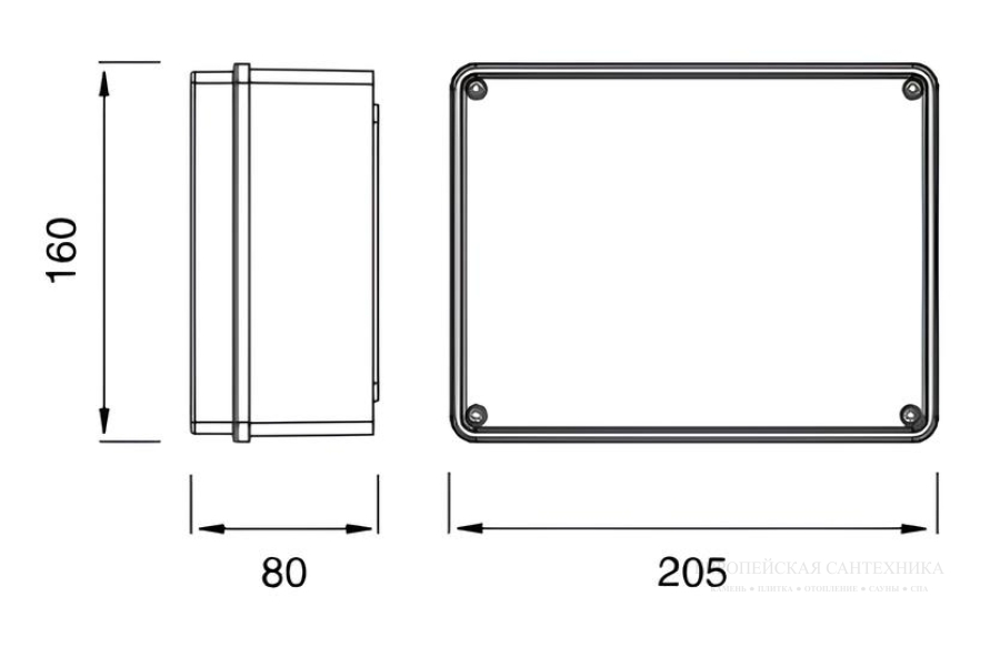 Душ верхний CeaDesign, встраиваемый, Delrin®, 1 режим, Led подсветка, H. 14 мм, в к-те: водонепр-я панель управления IP65 для светодиодной хромотерапии, светодиодный блок управления - изображение 7