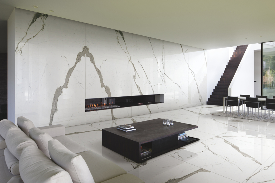 FMG Maxfine Керамогранит Marmi Extra white lucidato 150x75 - изображение 1