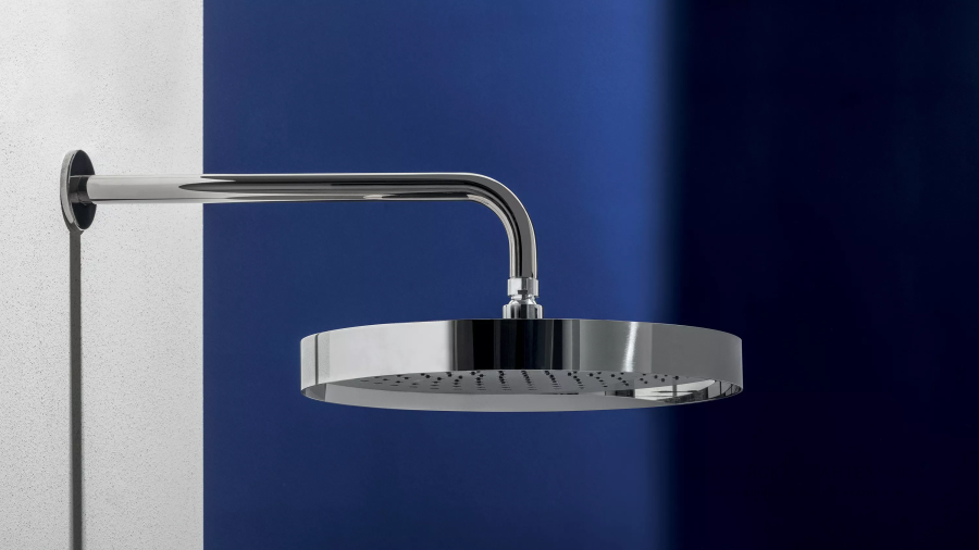 Держатель верхнего душа Zucchetti Shower, L.350 мм, настенный, цвет Brushed Total Black PVD - изображение 1