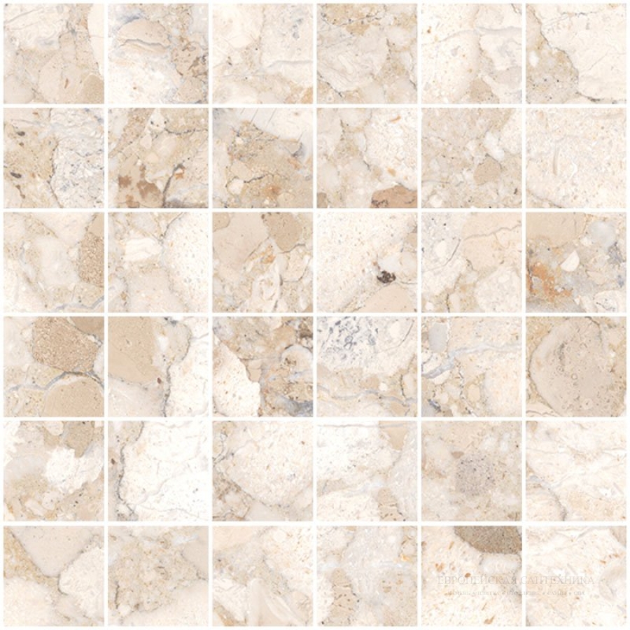 Santagostino Керамогранит Venistone Mosaico Beige Kry, 30x30