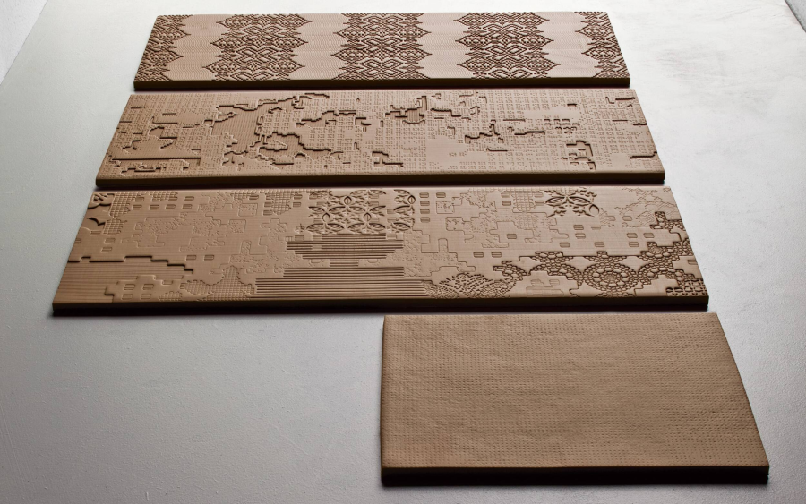 Mutina Керамогранит Bas Relief Coderelief Cipria 26,5x18 - изображение 1