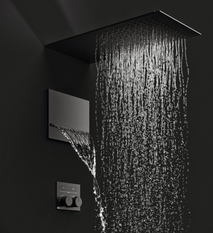 Верхний душ Gessi TreMillimetri, для настенного крепления, цвет Steel Brushed - изображение 2