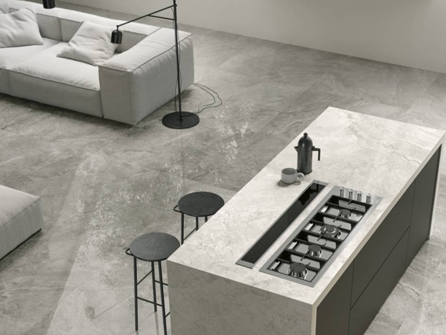 REFIN Керамогранит RIVER GREY LUCIDO R 80x80 - изображение 1