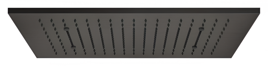 Накладная панель верхнего душа Gessi Afilo, 300х500 мм, цвет Black metal brushed PVD - изображение 3