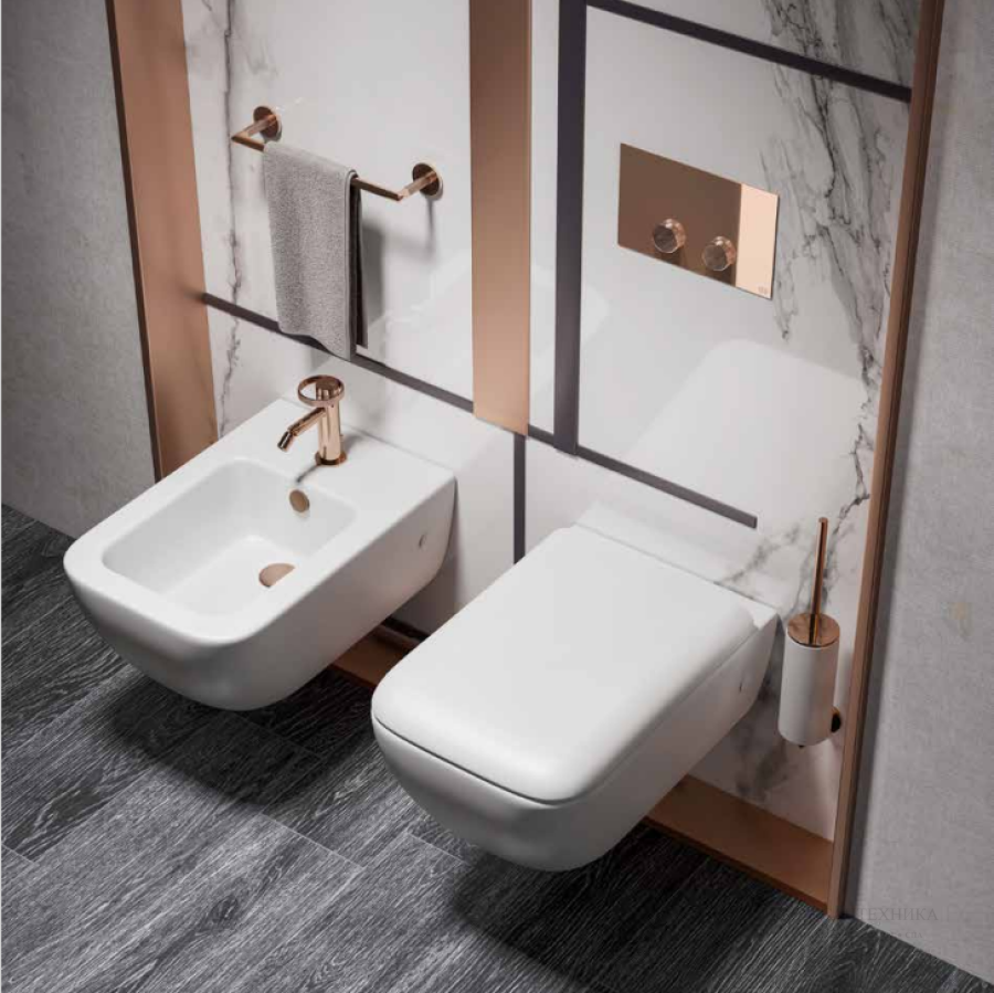 Полотенцедержатель Gessi Anello, настенный, L300 мм, цвет Warm Bronze Brushed PVD - изображение 2