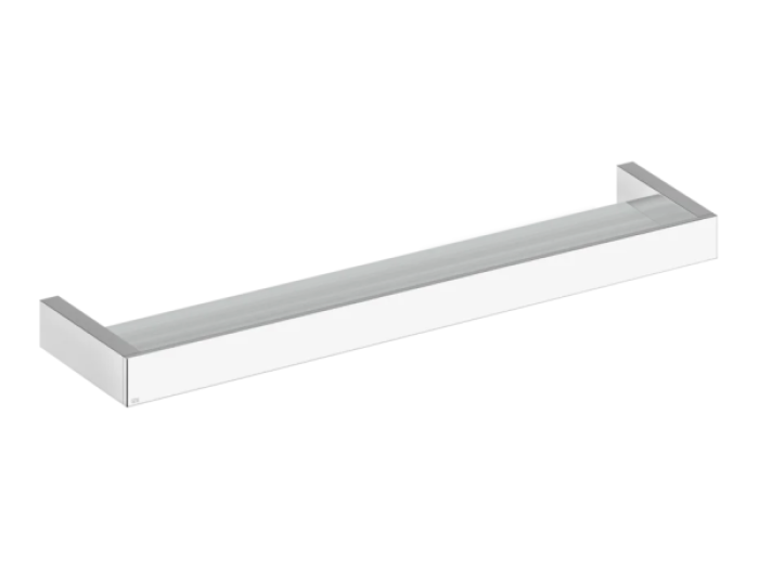 На изображении товар Полка Gessi Rettangolo, 600 мм, настенная, цвет Chrome от официального представителя в Москве