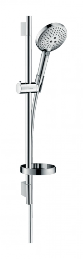 Душевой гарнитур Hansgrohe Raindance Select S, ручной душ, штанга Н.650 мм, 3 режима, мыльница Casetta, цвет хром