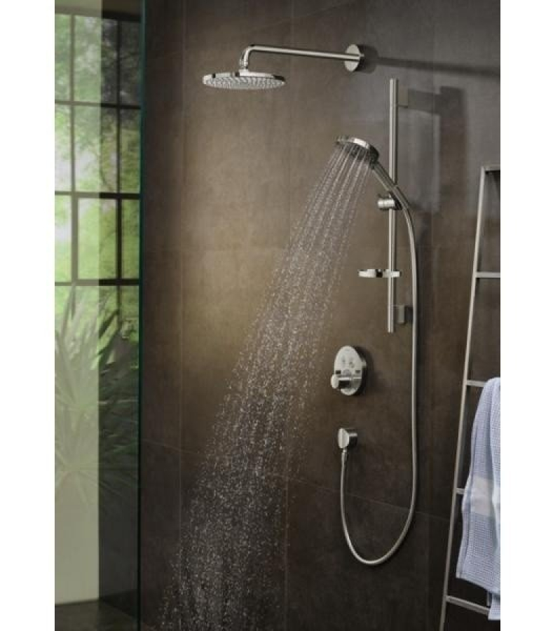 Душевой гарнитур Hansgrohe Raindance Select S, ручной душ, штанга Н.650 мм, 3 режима, мыльница Casetta, цвет хром - изображение 3