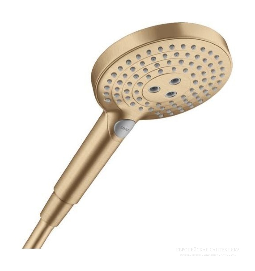 Ручной душ Hansgrohe Raindance Select S 120 3jet, лейка, 3 типа струи, цвет Бронза шлифованная