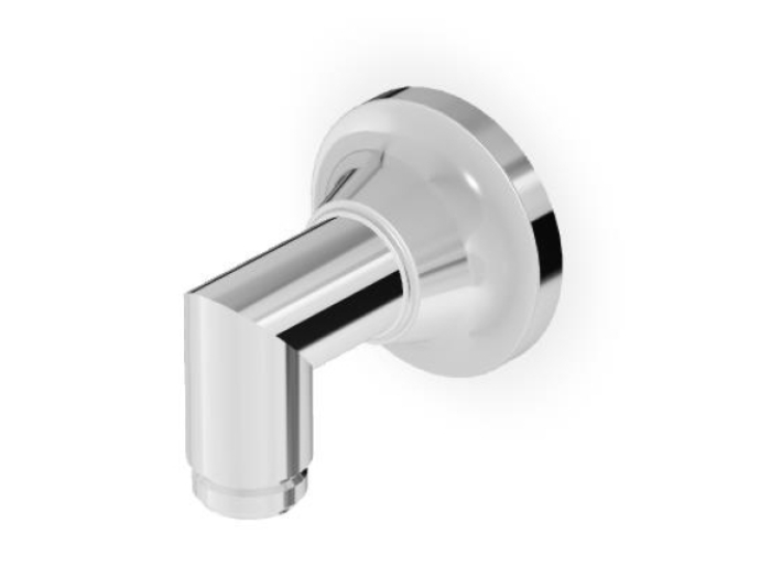 На изображении товар Шланговое подсоединение Zucchetti Agora, настенное, 1/2”x1/2”, цвет хром от официального представителя в Москве