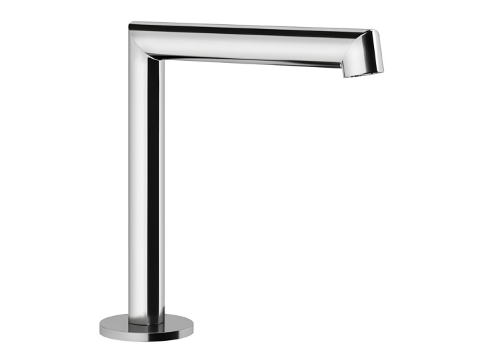 На изображении товар Излив Gessi Anello, средней длины, вылет 144 мм, цвет Chrome от официального представителя в Москве