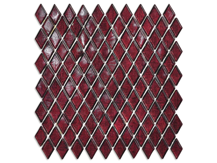 На изображении товар Sicis Стеклянная мозаика Diamond ITEM H1 Edcora chips size 23х40 mm sheet size 229x272 mm от официального представителя в Москве