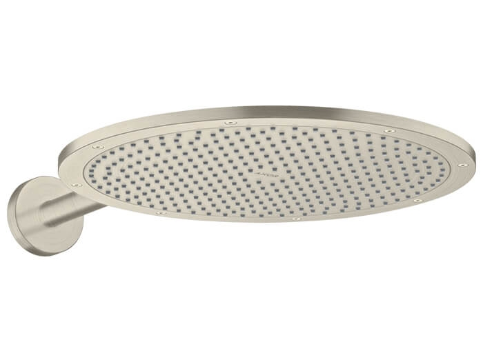 На изображении товар Верхний душ  Axor Showersolutions, настенный, с держателем, цвет никель шлифованный от официального представителя в Москве