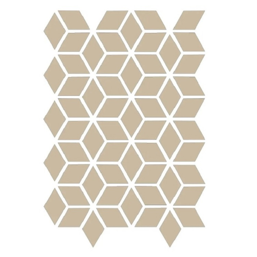 Etruria Керамогранит Xxs Rombo E 4X7 Su Rete Monocolore Avorio