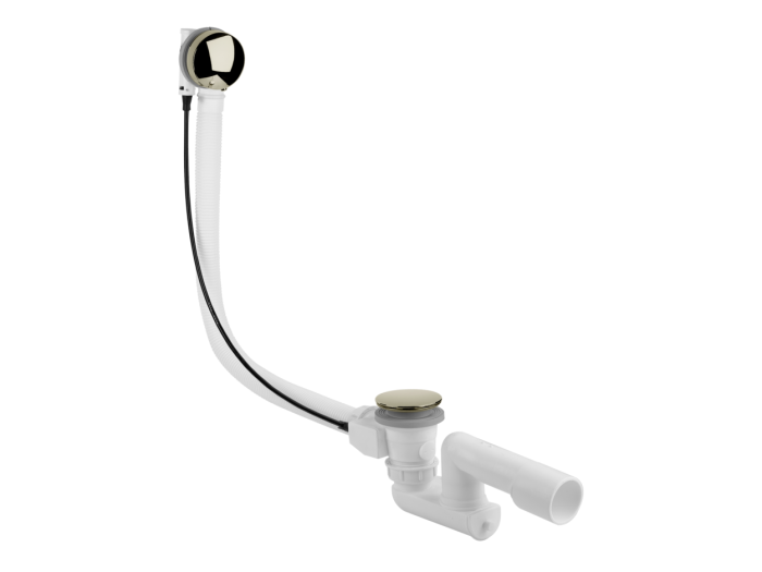 На изображении товар Слив-перелив для ванны Gessi Technical accessories, h589 мм, цвет Warm Bronze Brushed PVD от официального представителя в Москве